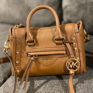 Michael Kors Carine XS Studded Pebbled Leather Crossbody bag